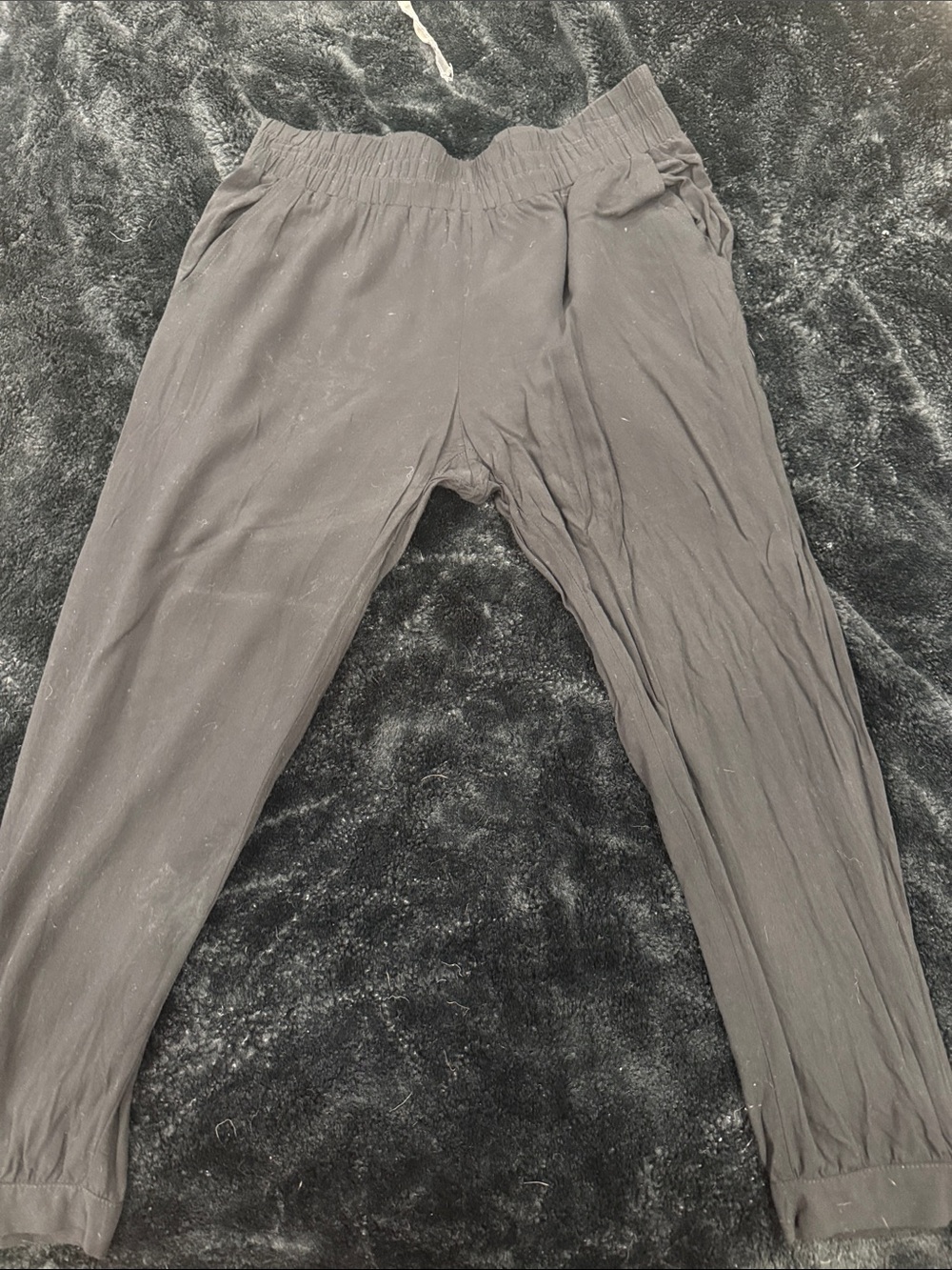 Apt. 9 Black Elastic-Waist Jogger Pants